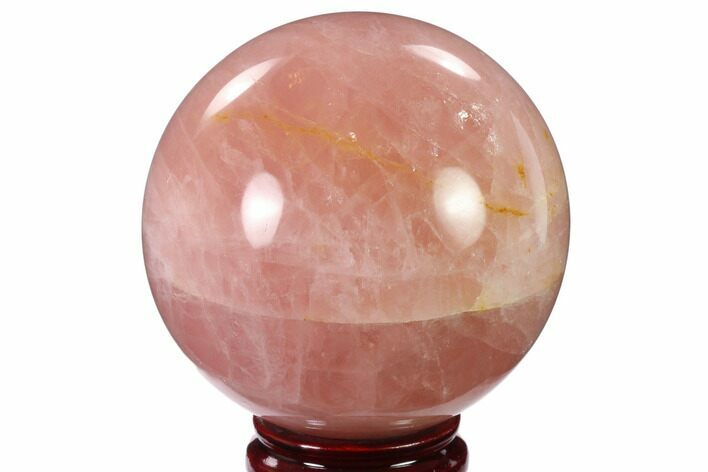 Polished Rose Quartz Sphere - Madagascar #136286